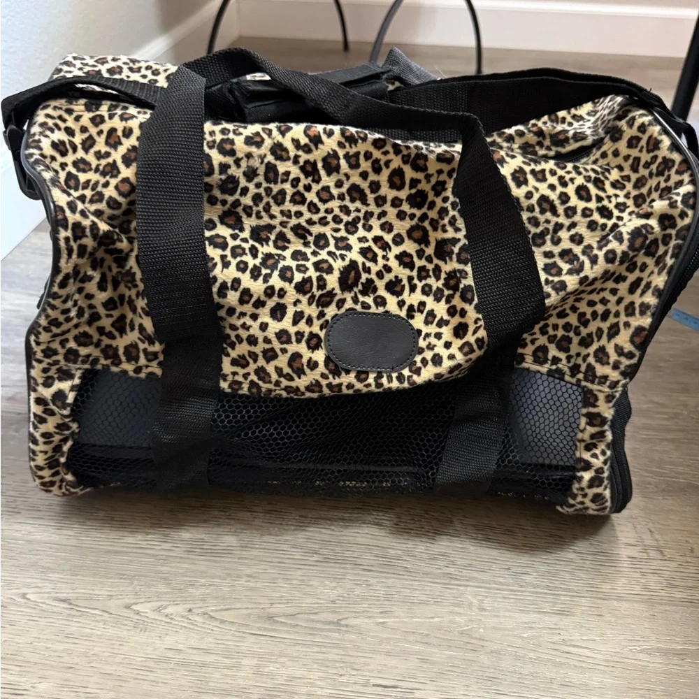 Leopard Print Duffel Bag